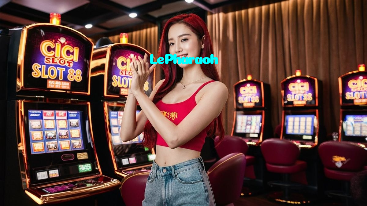 LePharaoh casino presented on mobile device in Pakistan with slots and live games